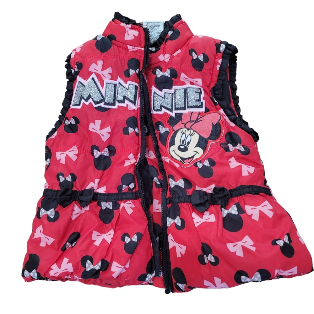 DISNEY Minnie Mouse Red Puffer‎ Vest